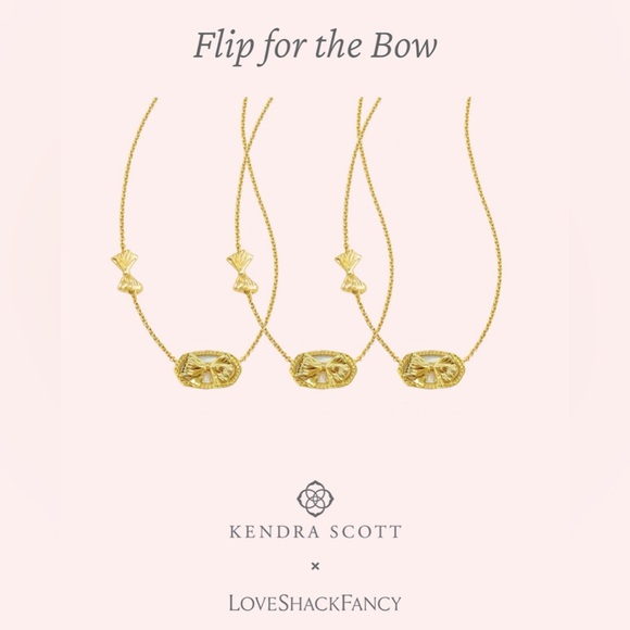 🦋KENDRA SCOTT x LOVESHACKFANCY Elisa Necklace in Blue Blooming Heirloom - Picture 7 of 9